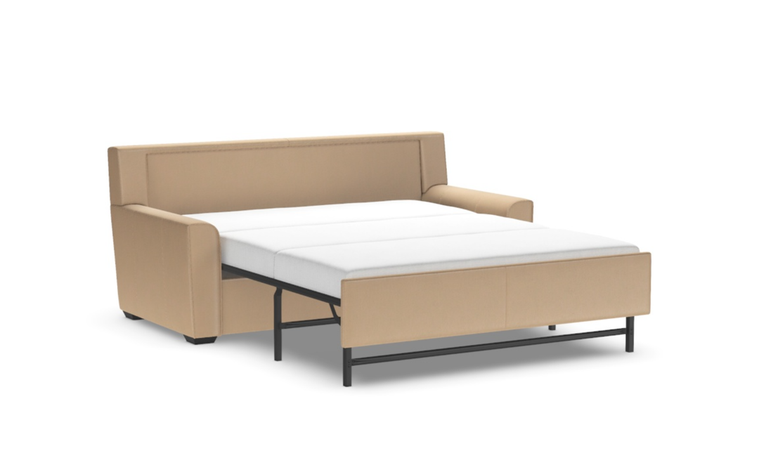 American Leather Klein Comfort Sleeper With Quarter Moon Arm Design-Jennifer Furniture