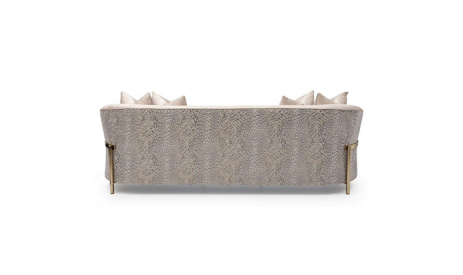 AICO Lisbon Fabric Living Room Set with 5 Accent Pillows