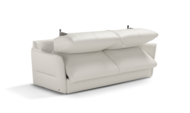 La Casa 2 Seater Leather Sleeper Sofa With Track Arms-Jennifer Furniture