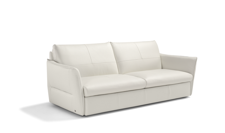 La Casa 2 Seater Leather Sleeper Sofa With Track Arms-Jennifer Furniture