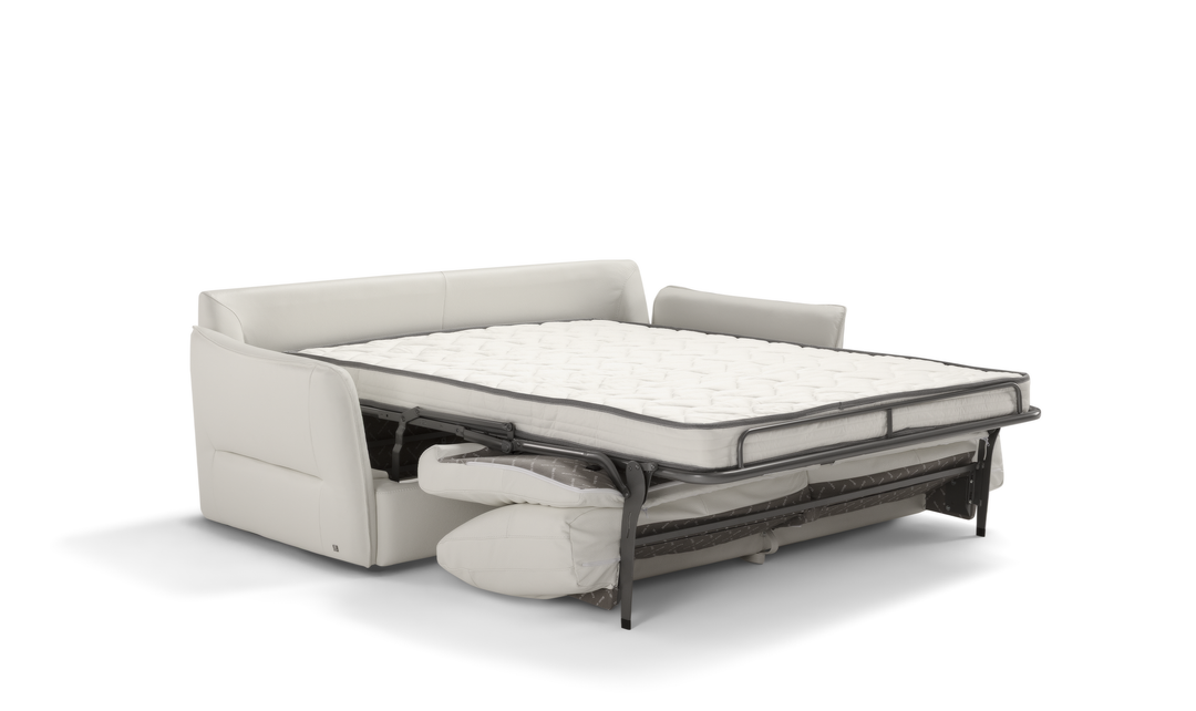 La Casa 2 Seater Leather Sleeper Sofa With Track Arms-Jennifer Furniture