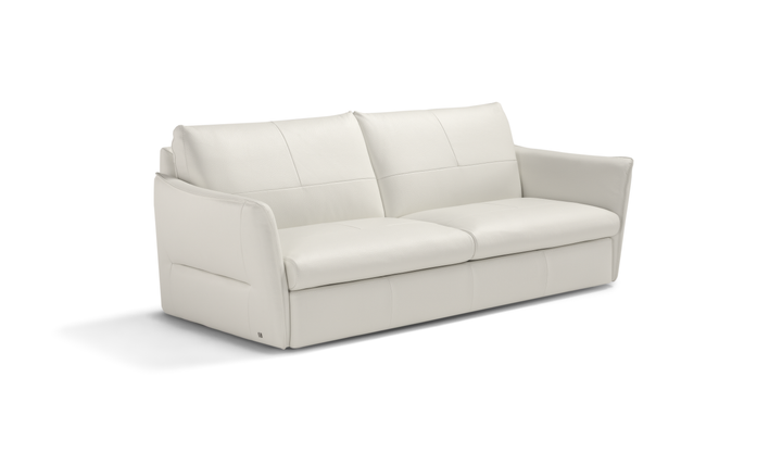 La Casa 2 Seater Leather Sleeper Sofa With Track Arms-Jennifer Furniture