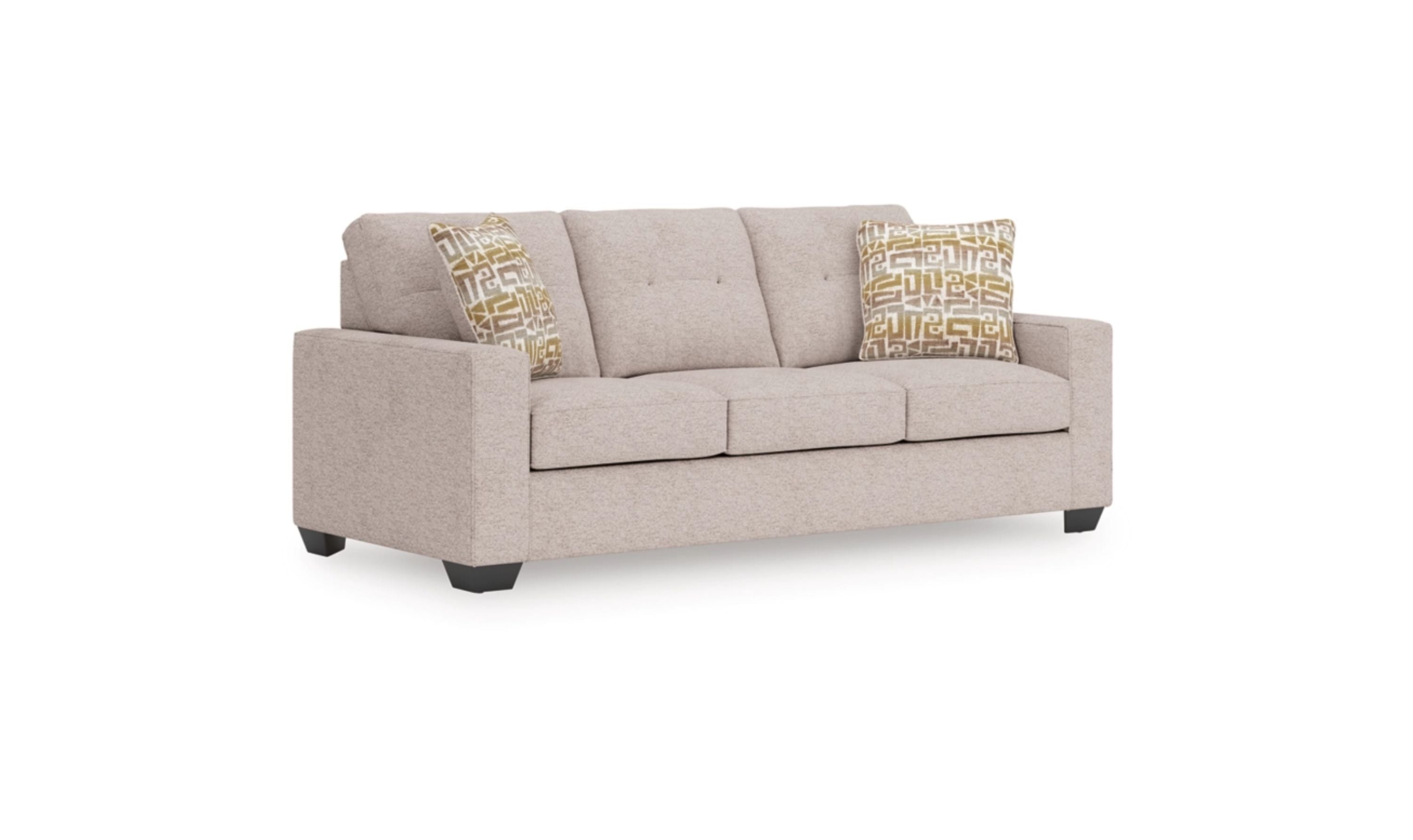 Modern Heritage Larimer 3-Seater Fabric Queen Sofa Sleeper With Two Color Options-jennifer furniture