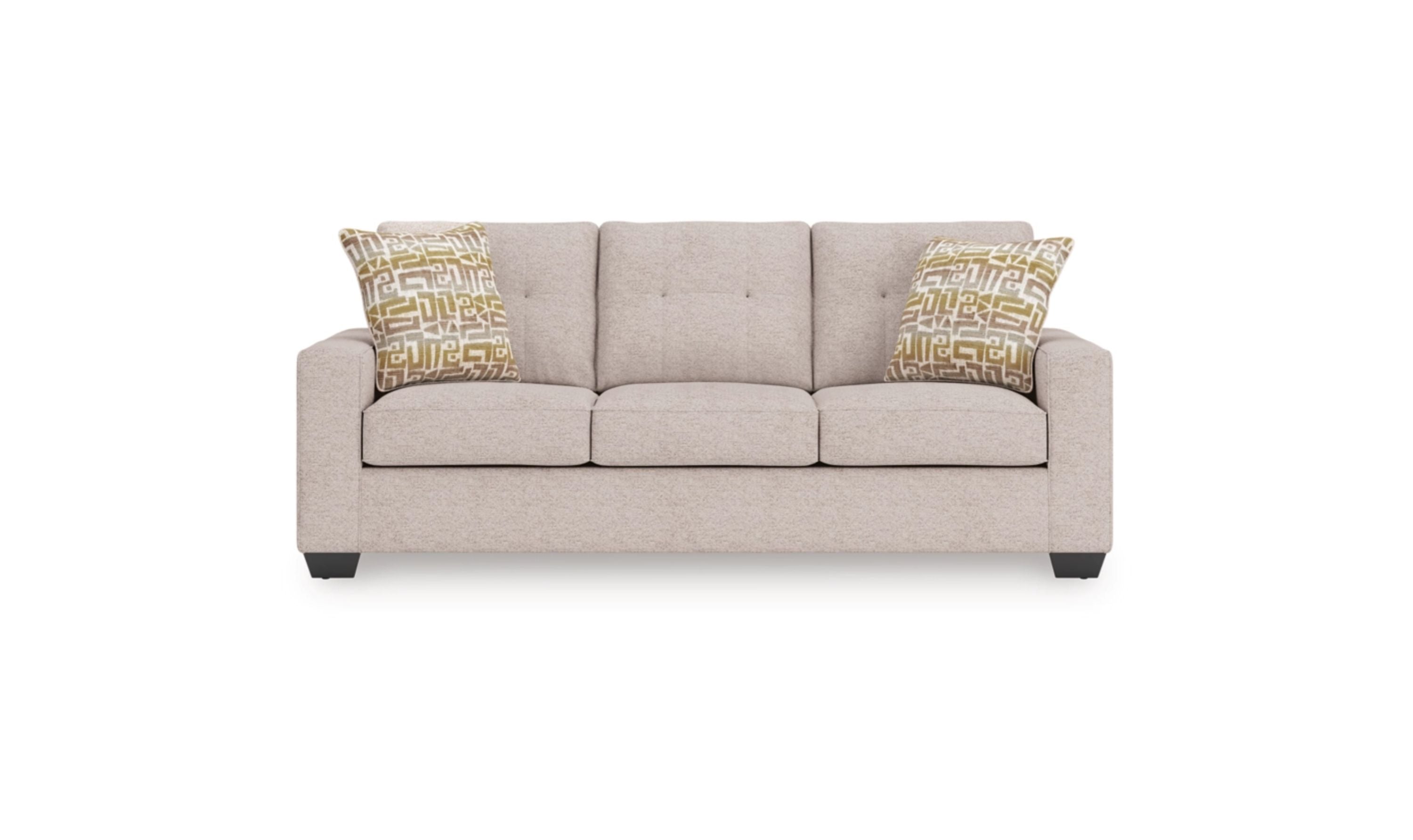 Modern Heritage Larimer 3-Seater Fabric Queen Sofa Sleeper With Two Color Options-jennifer furniture