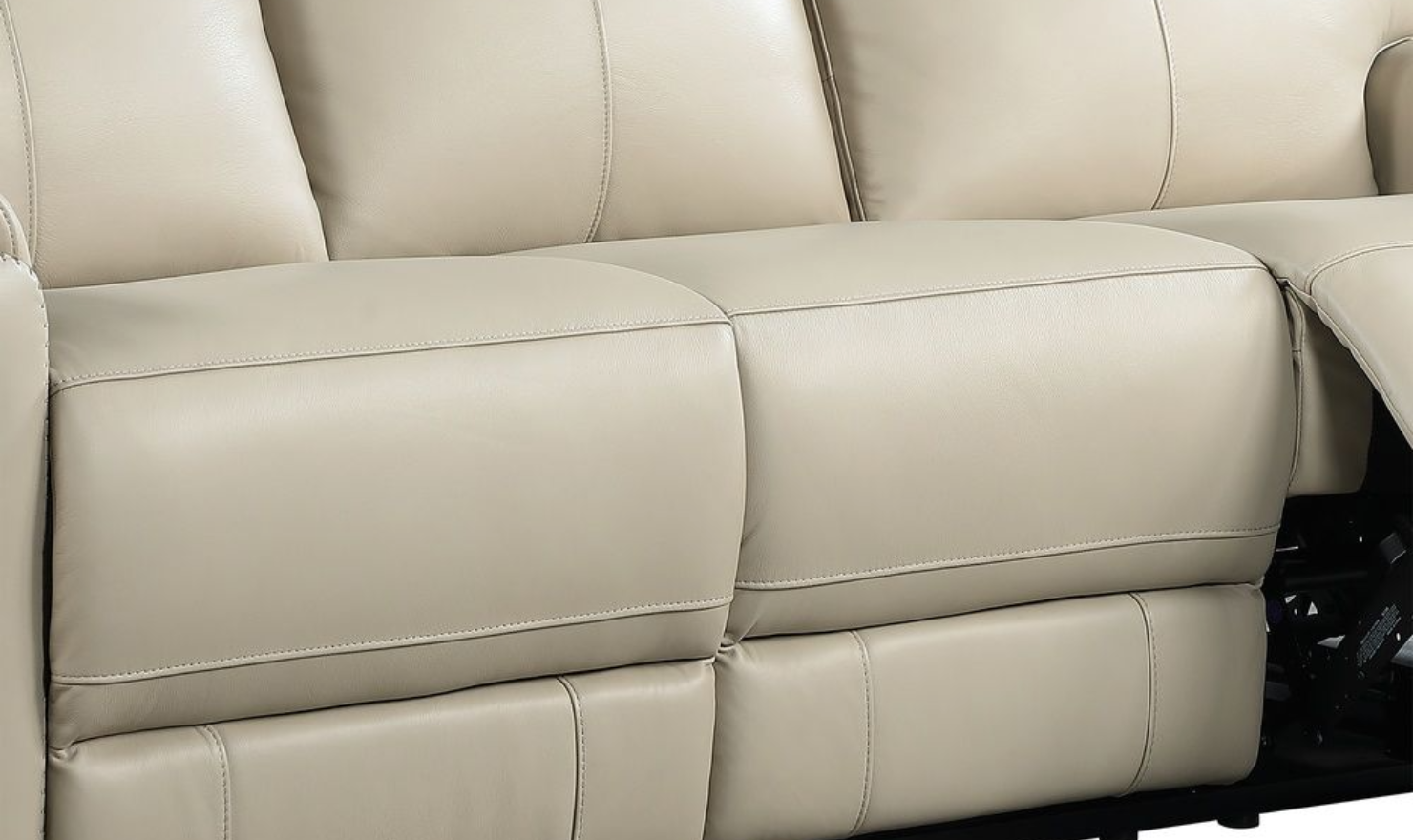 Leather Italia Bryant Taupe Leather Power Reclining Living Room Set- jennifer furniture