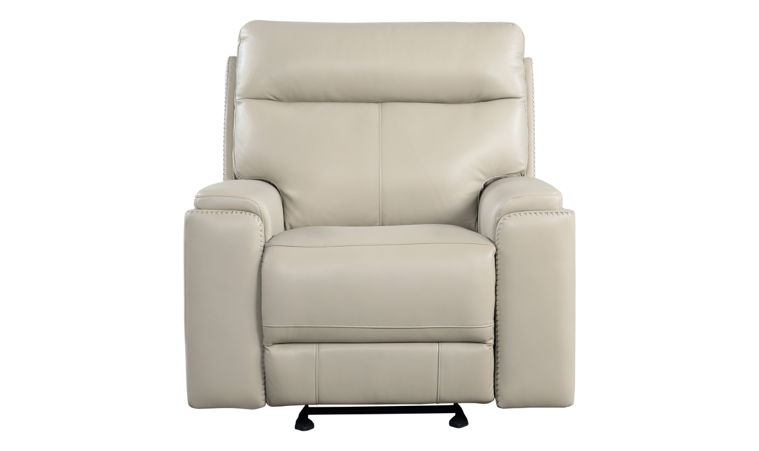 Leather Italia Bryant Taupe Leather Power Reclining Living Room Set- jennifer furniture