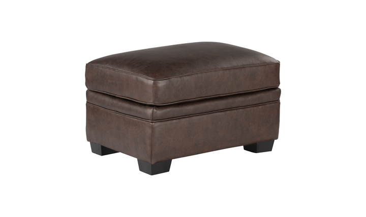 Leather Italia Dalton Brown Leather Living Room Set