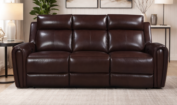 Leather Italia Jonathan 3-Seater Leather Power Reclining Sofa