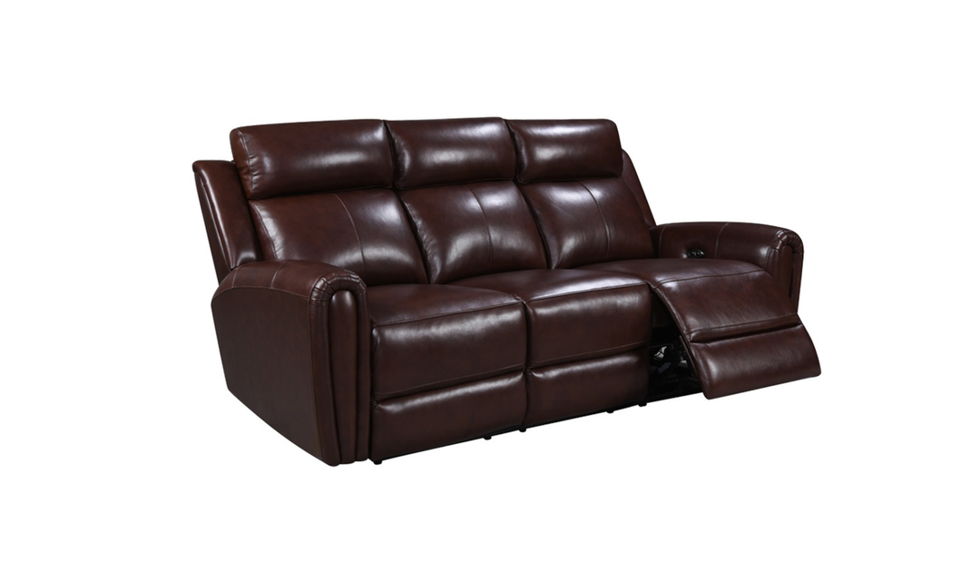 Leather Italia Jonathan 3-Seater Leather Power Reclining Sofa