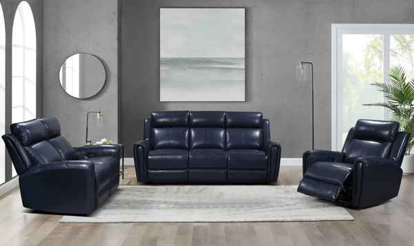 Leather Italia Jonathan Power Reclining Living Room Set