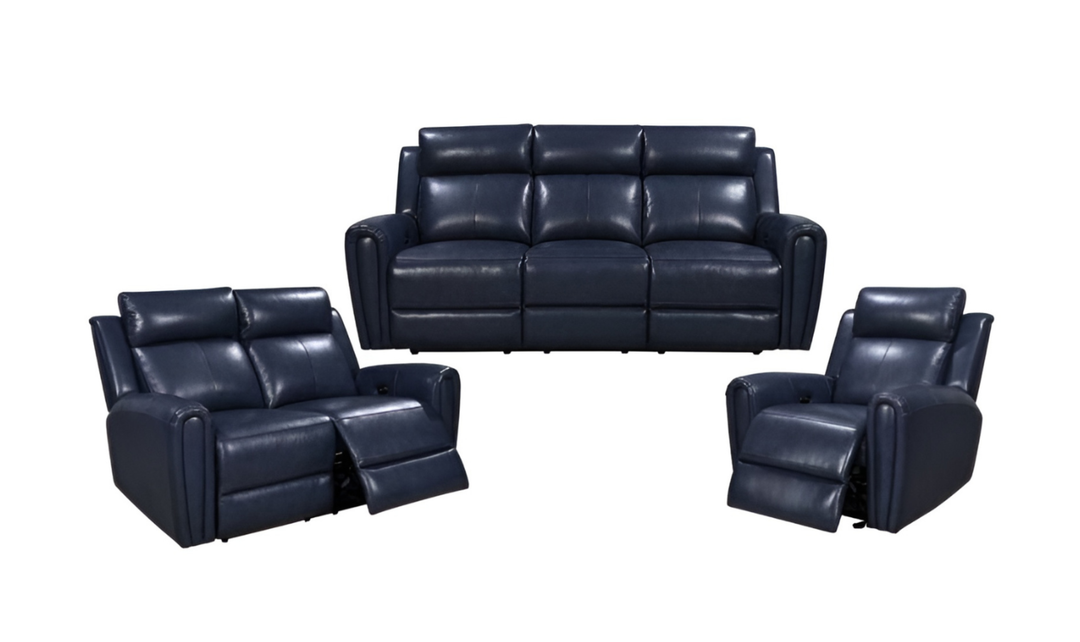 Leather Italia Jonathan Power Reclining Living Room Set