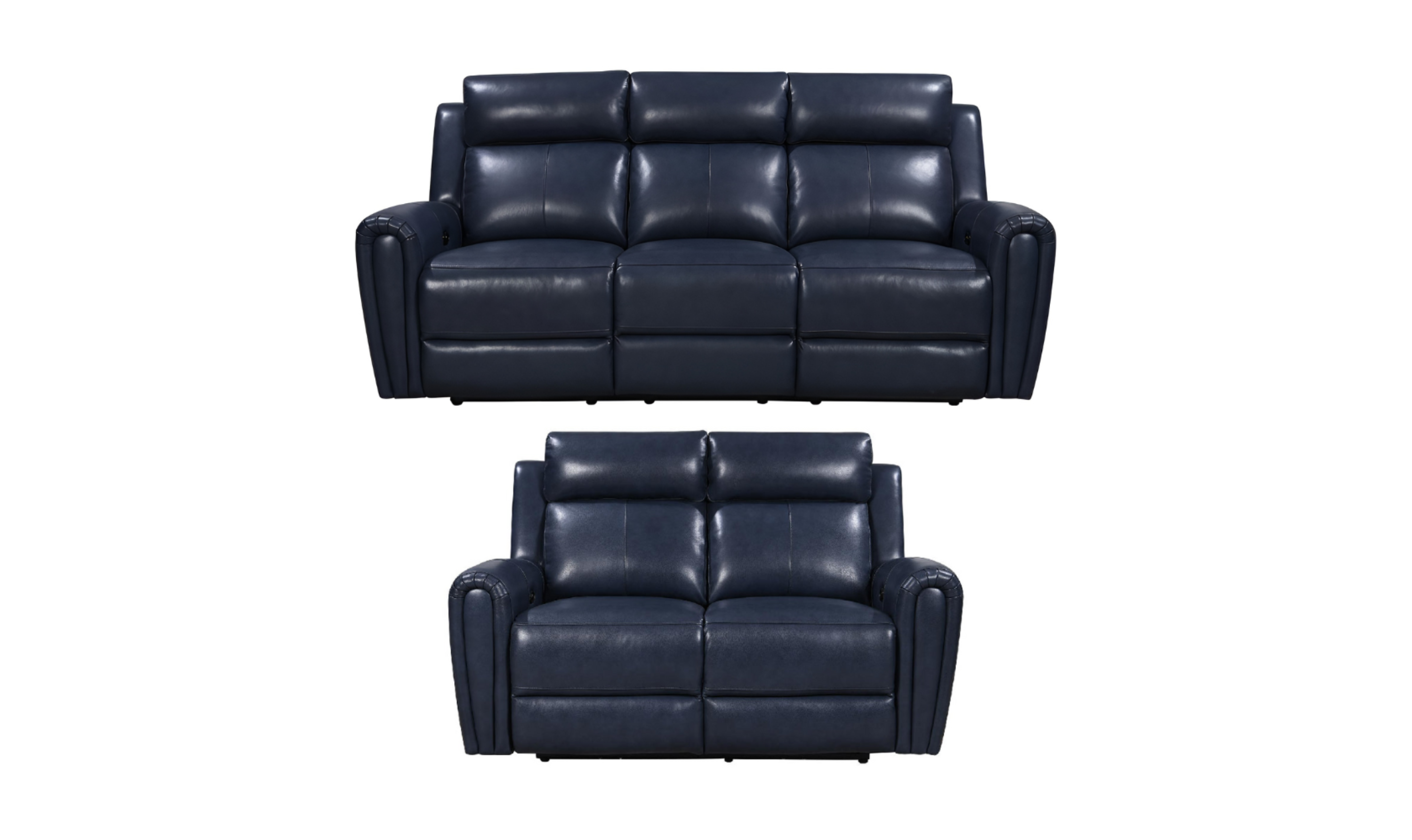 Leather Italia Jonathan Power Reclining Living Room Set