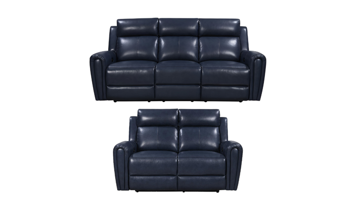 Leather Italia Jonathan Power Reclining Living Room Set