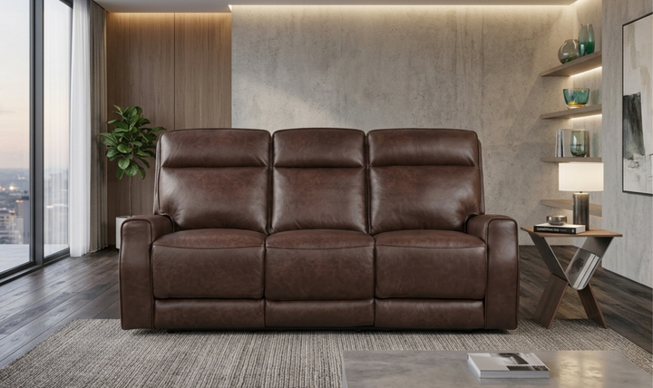 Leather Italia Sydney Leather Zero Gravity Power Reclining Sofa-Jennifer