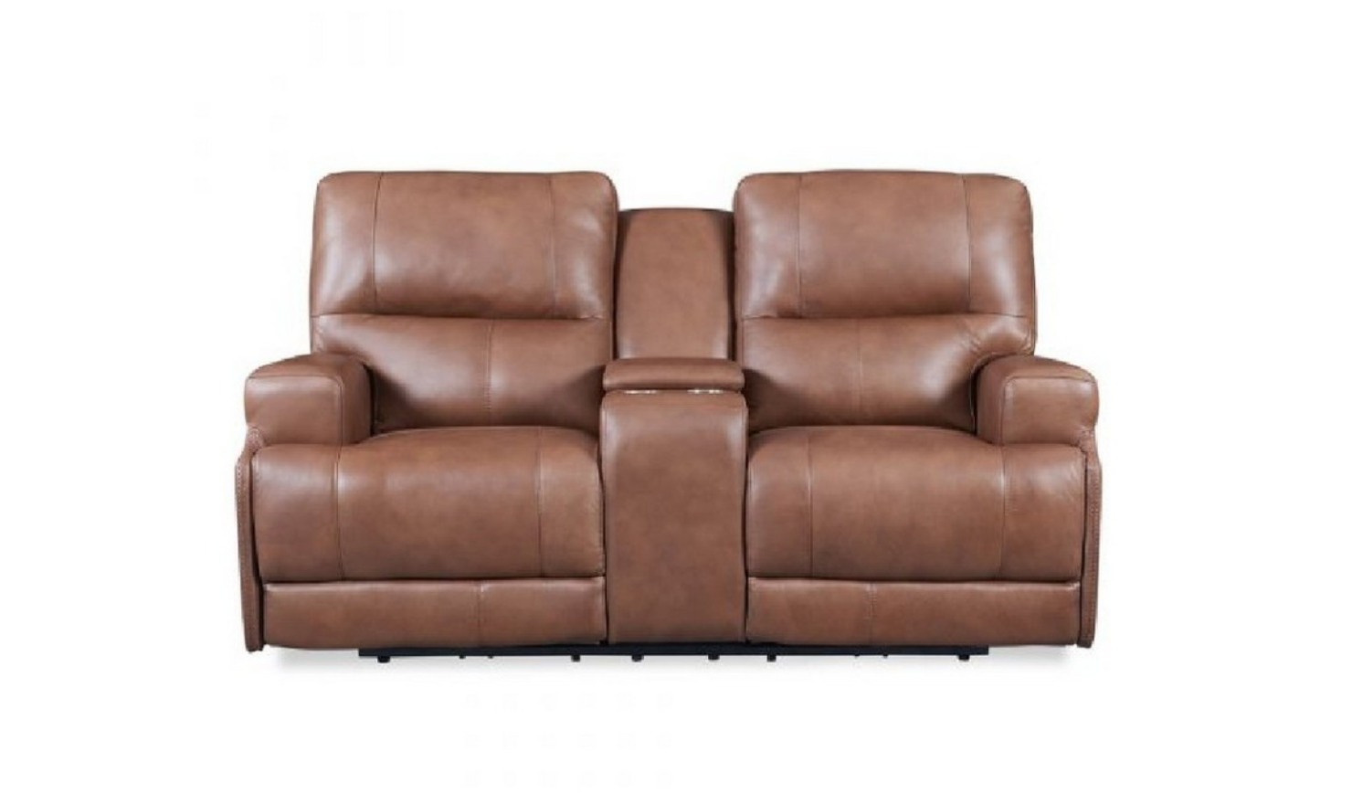 Leather Italia Briemfield Brown Leather Power Reclining Loveseat