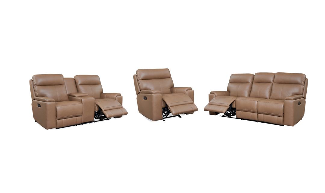 Leather Italia Bryant Leather Power Reclining Living Room Set