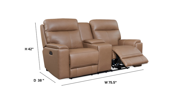 Leather Italia Bryant Leather Power Reclining Living Room Set