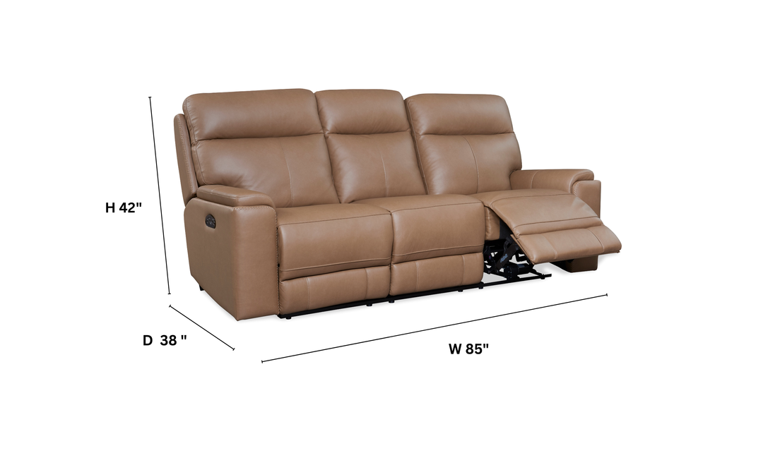 Leather Italia Bryant Leather Power Reclining Living Room Set