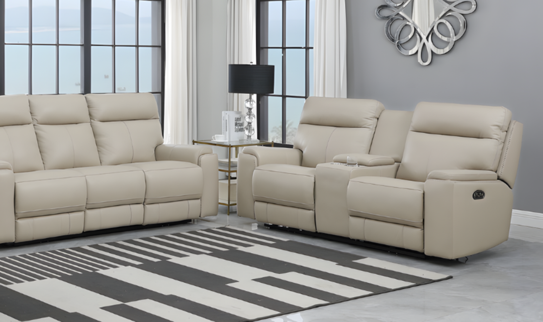 Leather Italia Bryant Leather Power Reclining Living Room Set