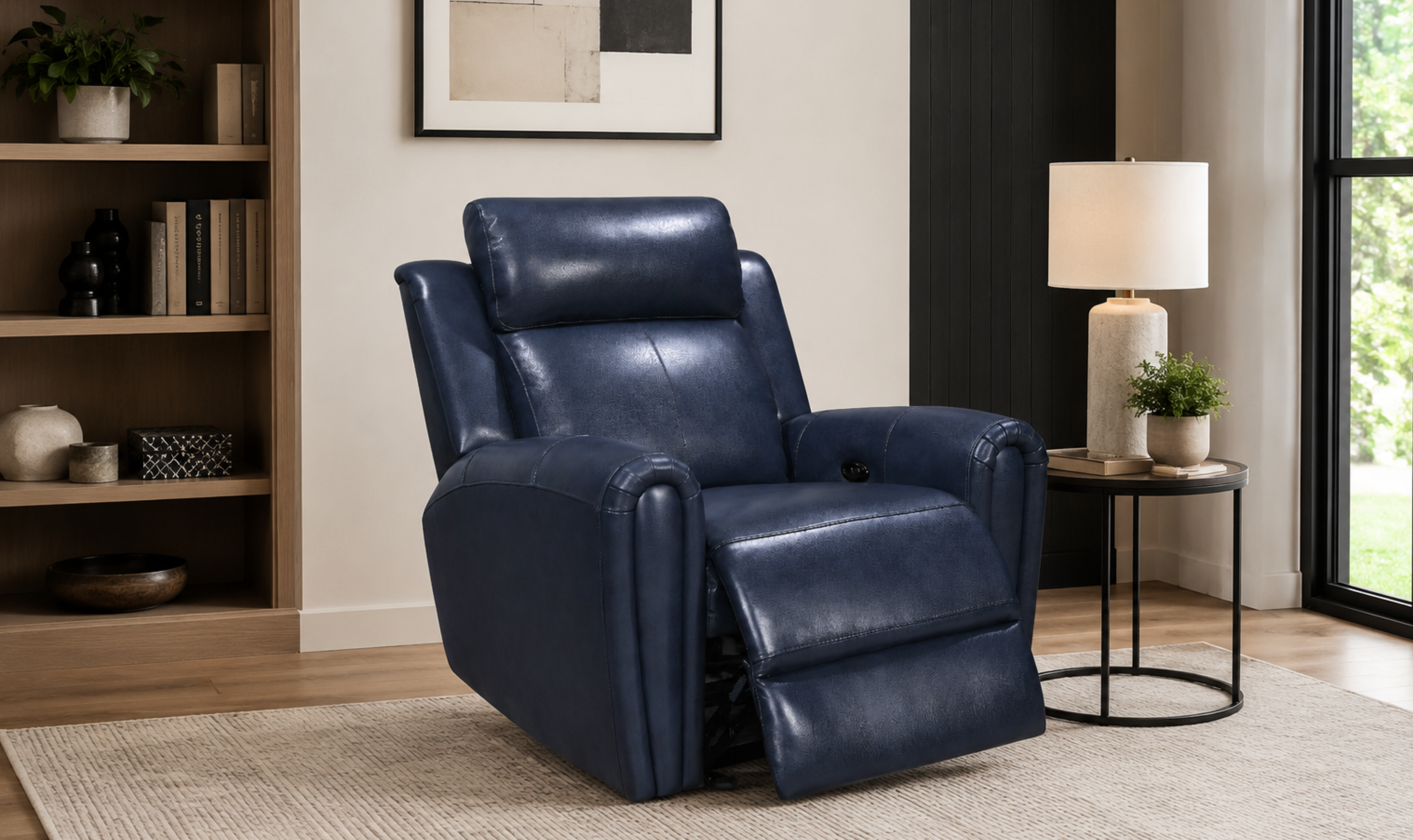 Leather Italia Jonathan Power Recliner Chair