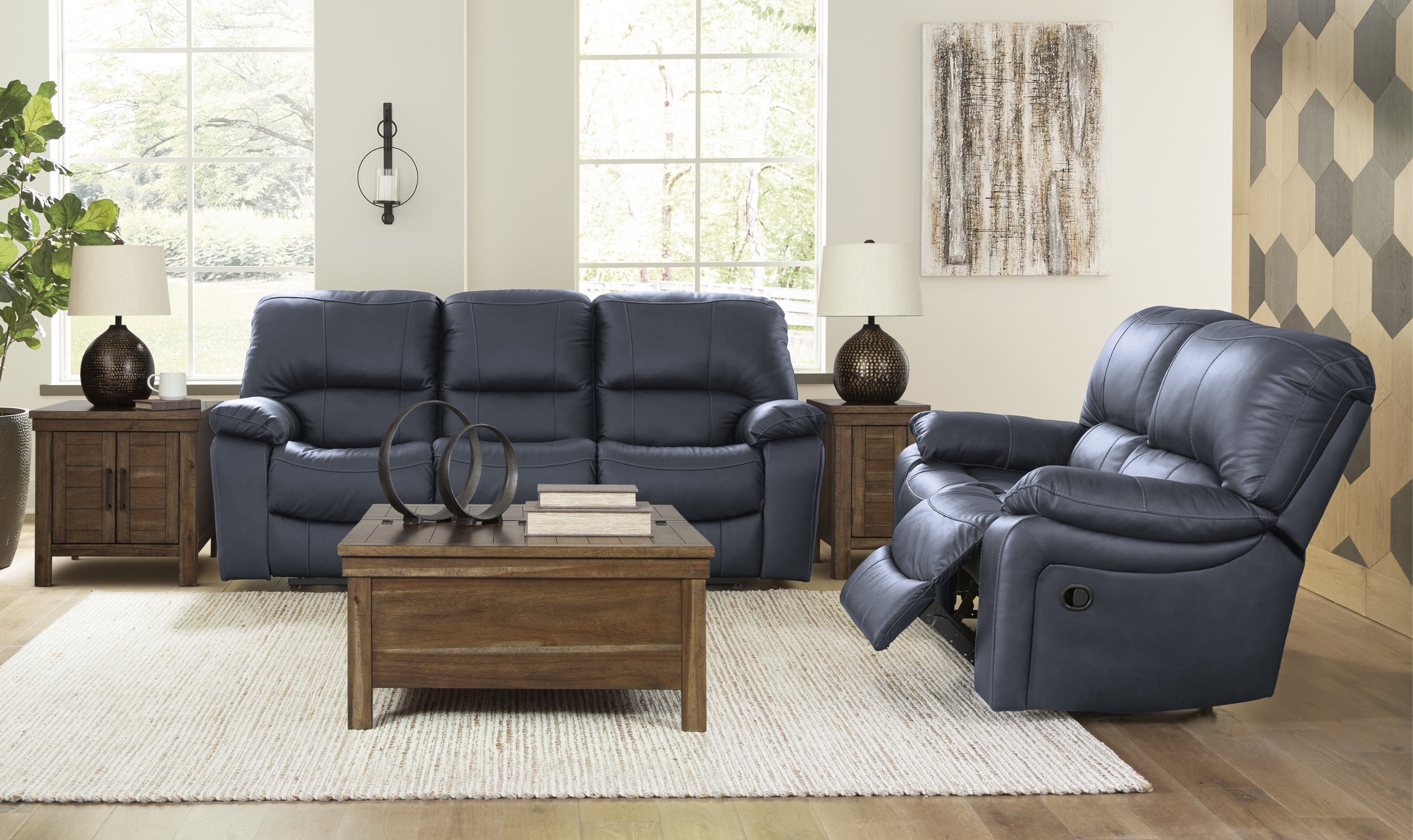 Modern Heritage Leesworth Dark Brown 3-Seater Power Reclining Sofa in Leather
