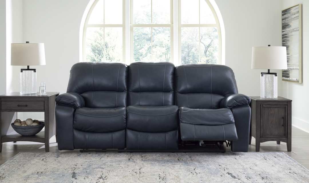 Modern Heritage Leesworth Dark Brown 3-Seater Power Reclining Sofa in Leather