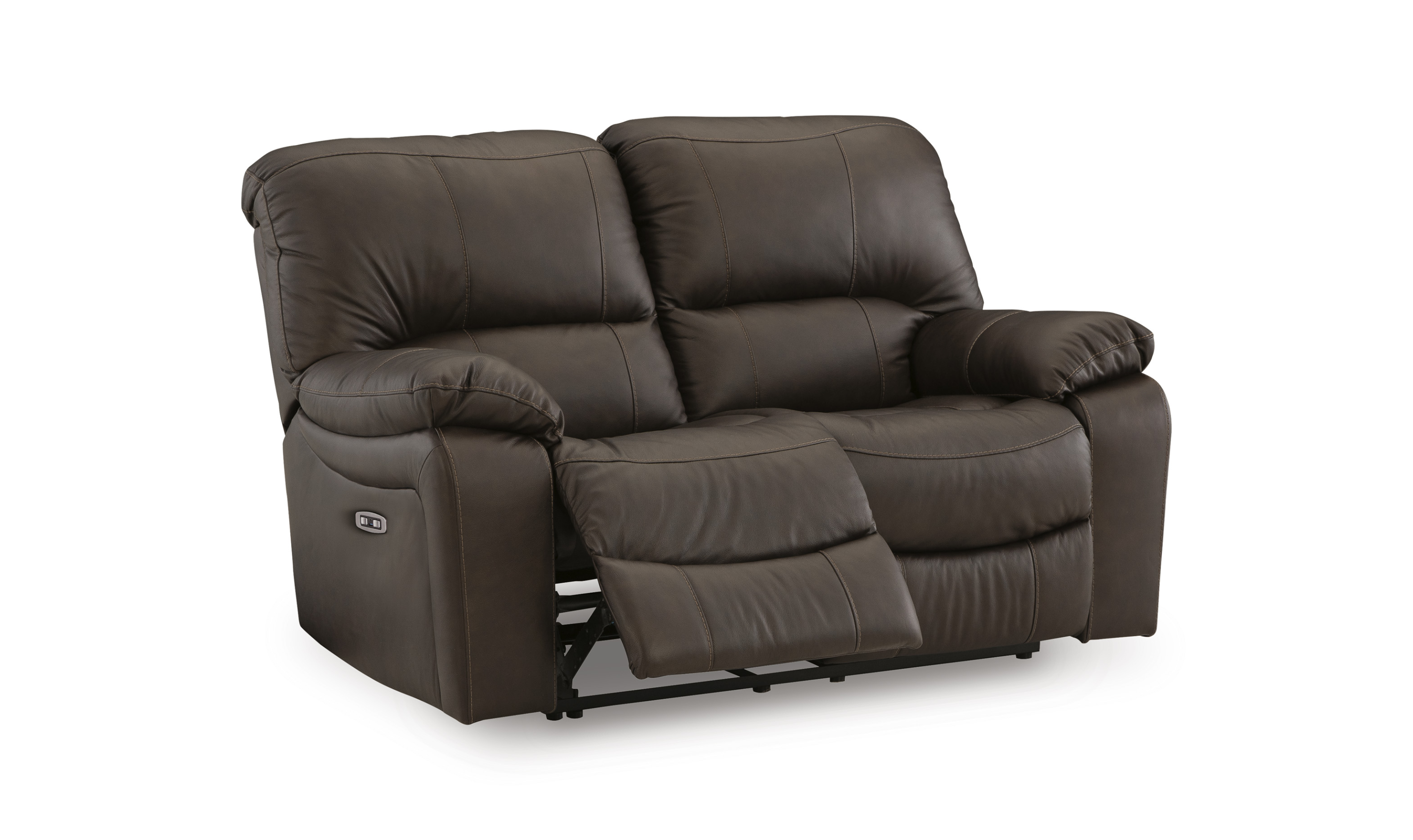 Modern Heritage Leesworth Leather Power Reclining Loveseat