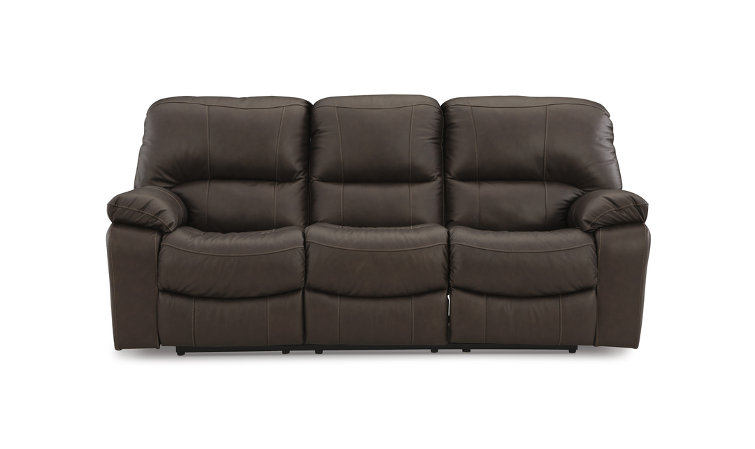 Modern Heritage Leesworth Dark Brown 3-Seater Power Reclining Sofa in Leather