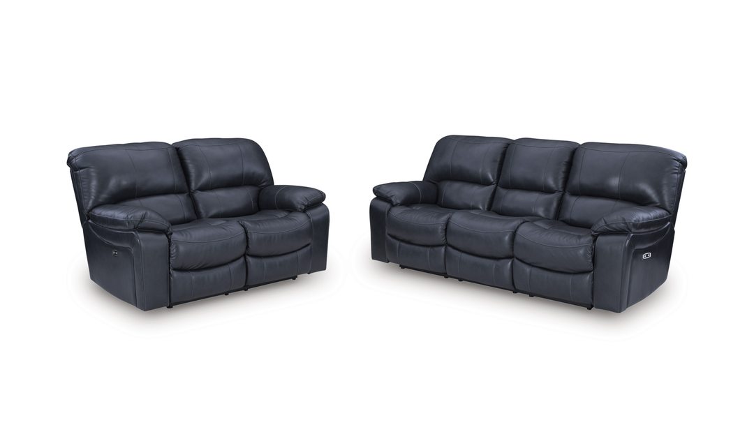 Modern Heritage Leesworth  Leather Power Recliner Living Room Set