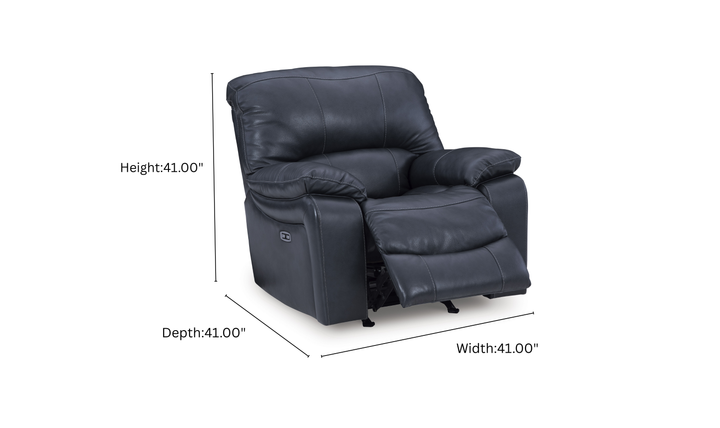 Leesworth Leather Power Recliner Chair