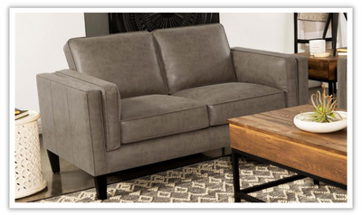 Locke Brown Living Room Set with Removable Cushions