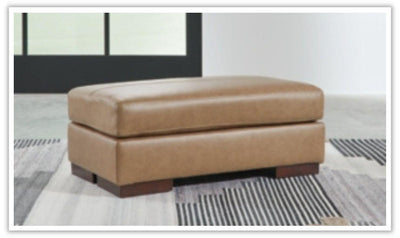 Lombardia Rectangle Firmly cushioned Ottoman in Leather
