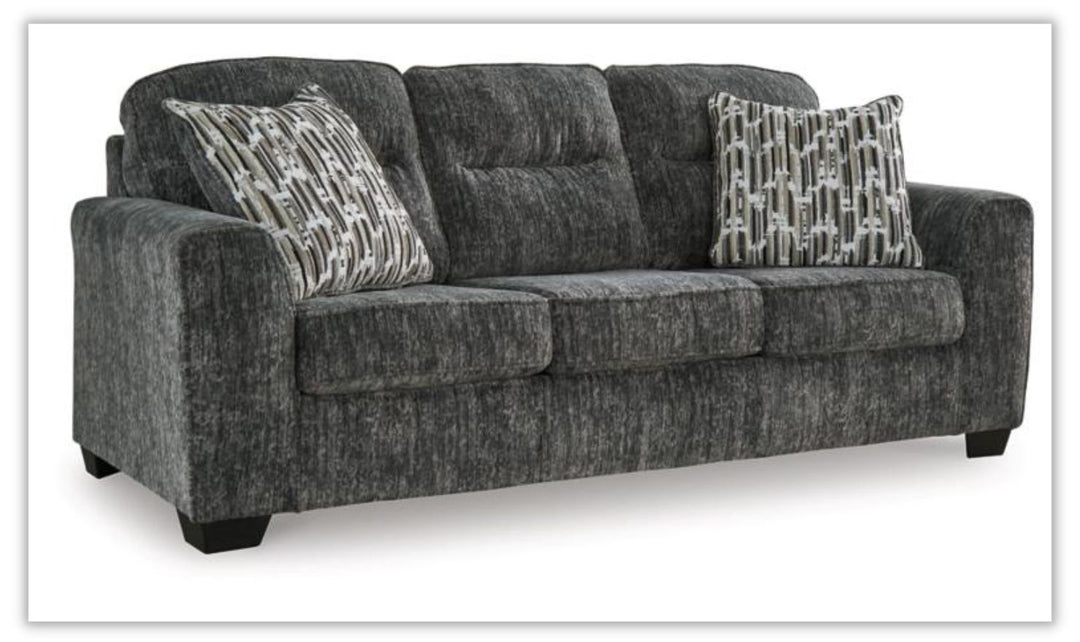 Lonoke 3 Seater Stationary Fabric Sofa
