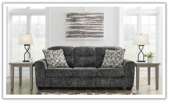 Lonoke 3 Seater Stationary Fabric Sofa