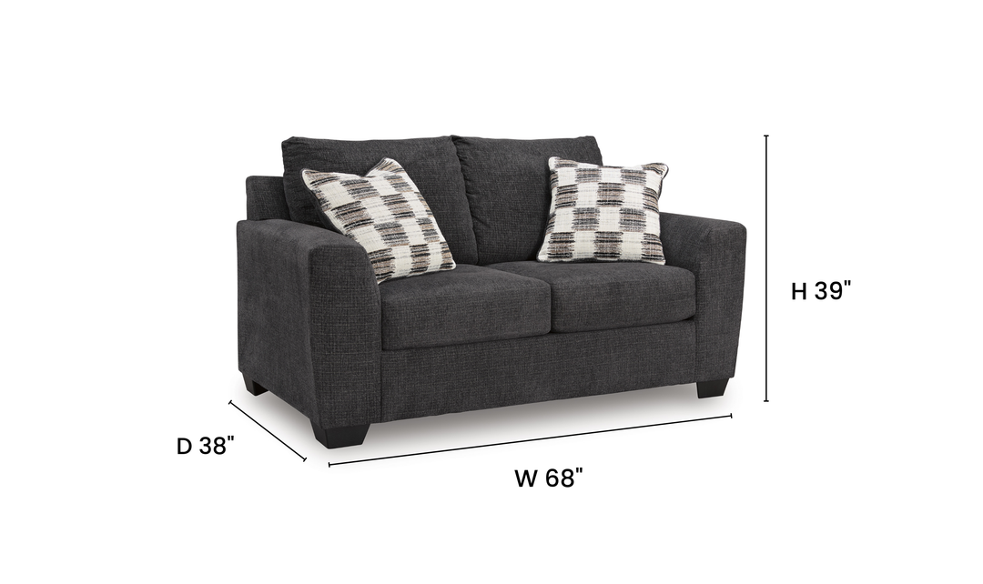 Modern Heritage Loreo Fabric Loveseat - Jennifer Furniture