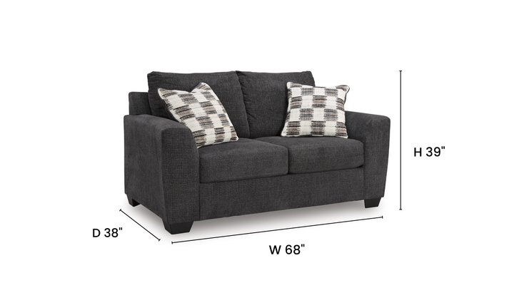 Modern Heritage Loreo Fabric Loveseat - Jennifer Furniture