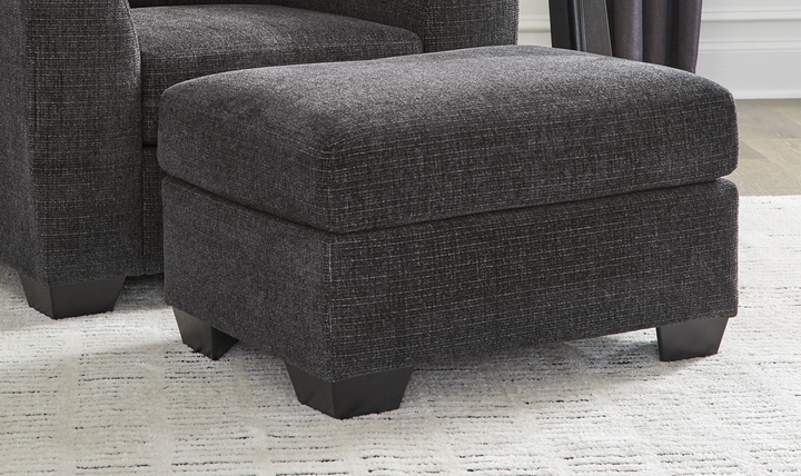 Modern Heritage Loreo Fabric Rectangular Ottoman