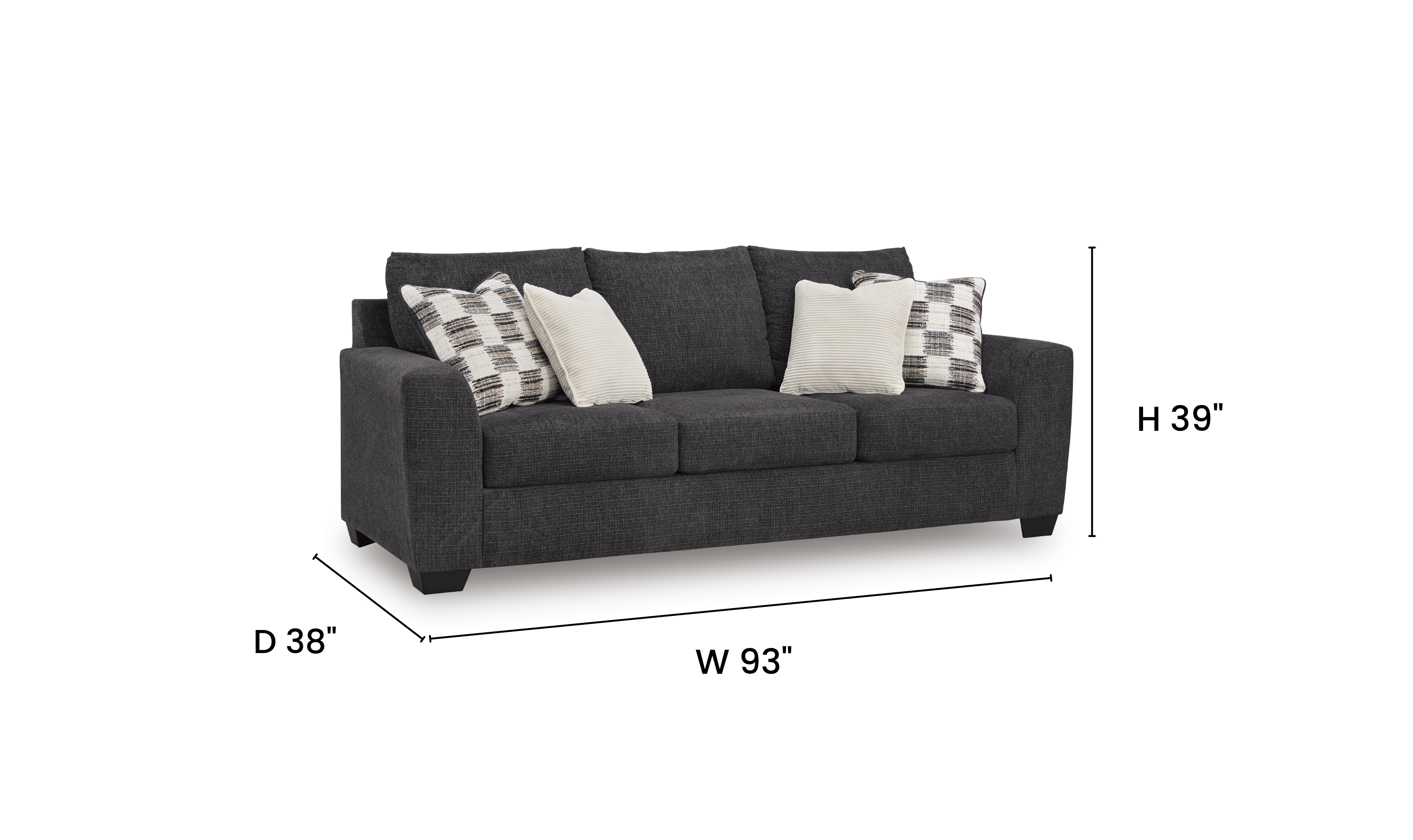 Modern Heritage Loreo Fabric Sofa - Jennifer Furniture