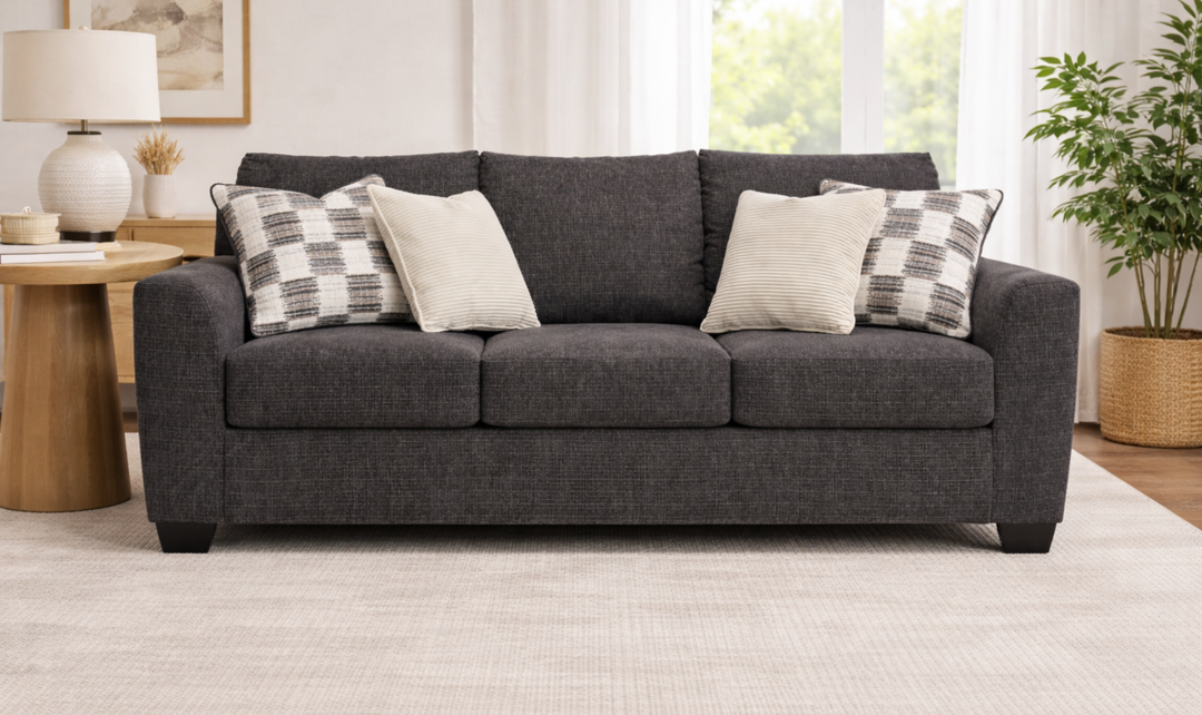Modern Heritage Loreo Fabric Sofa With Track Arms