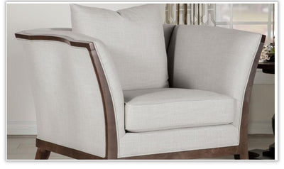 By Lorraine Upholstered  Chair in Beige Online at Jennifer Furniture