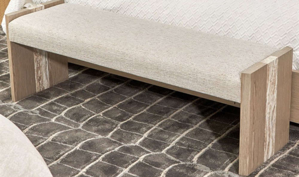Lotus Bay Bench in Finish Sand-jennifer furniture