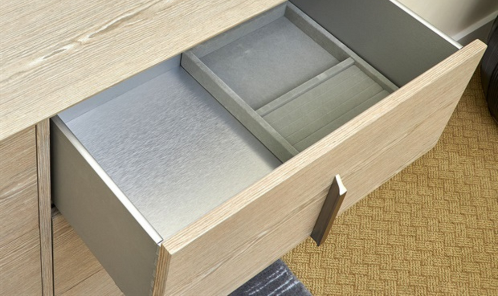 Lotus Bay Dresser in Modern Metal Handles-jennifer furniture