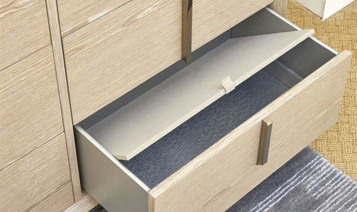 Lotus Bay Dresser in Modern Metal Handles-jennifer furniture