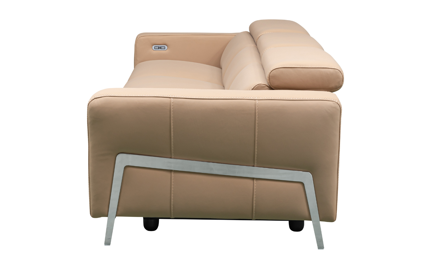 Klaussner Luca 3-Seater Leather Brown Power Reclining Sofa