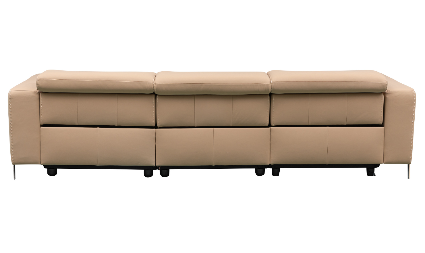 Klaussner Luca 3-Seater Leather Brown Power Reclining Sofa