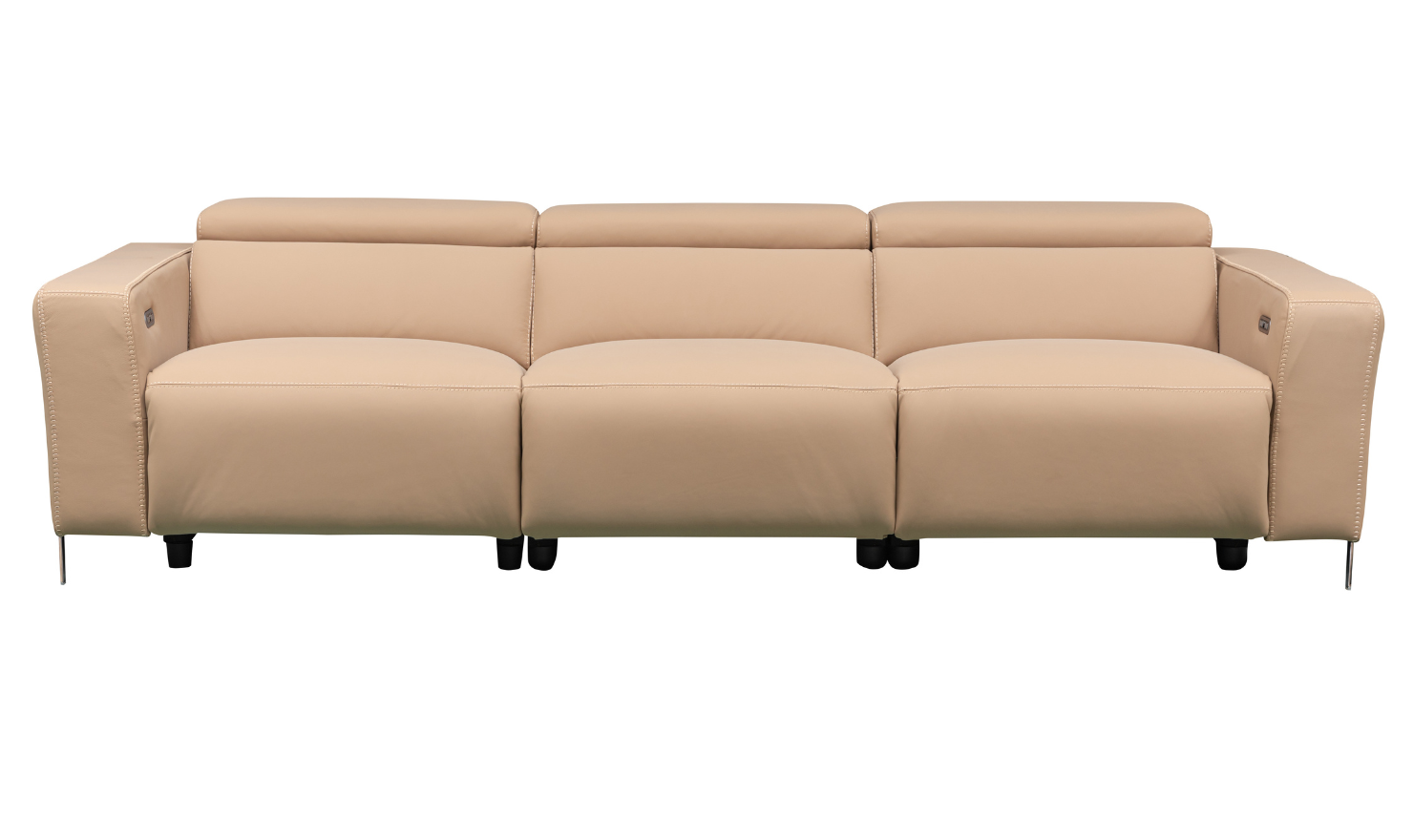 Klaussner Luca 3-Seater Leather Brown Power Reclining Sofa