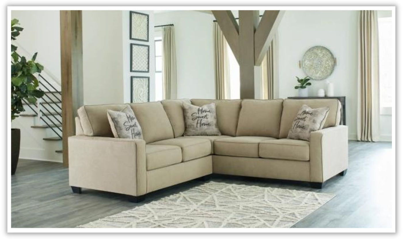 Lucina Sectional Sofa in Fabric