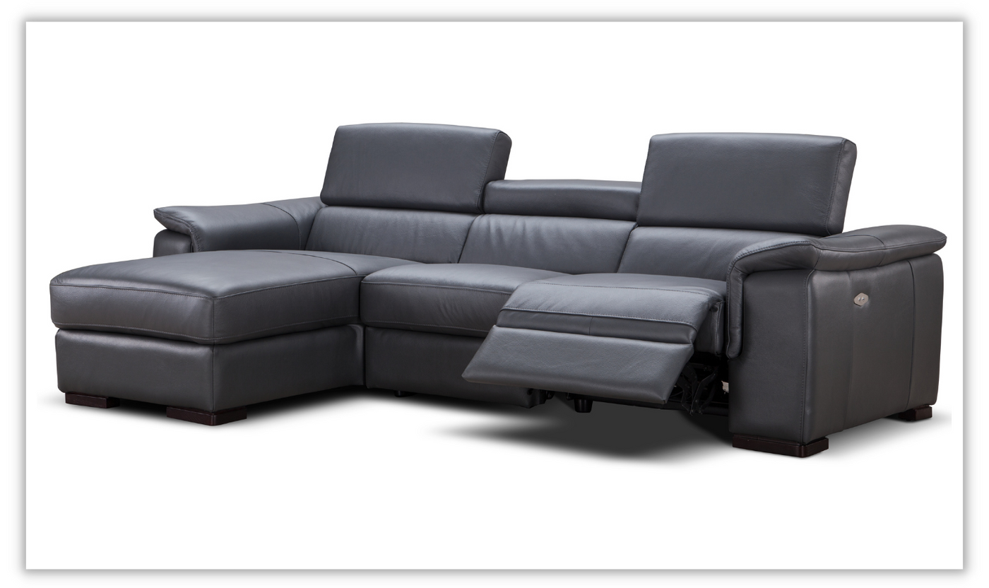 Buy Lugano Recliner Sectional in Black in Black at Jennifer Furniture