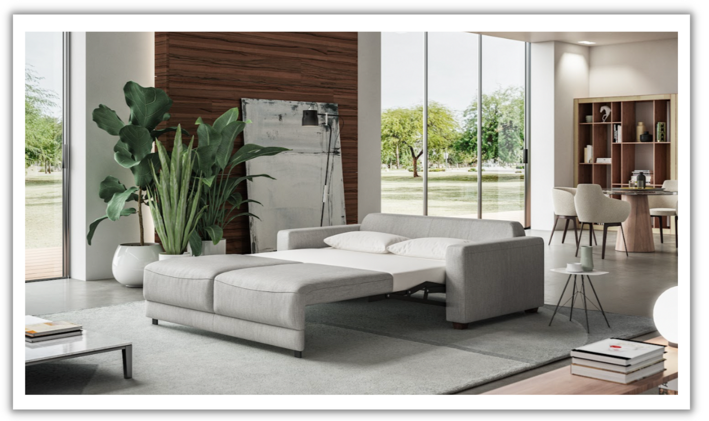 Luonto Belton Fabric Sofa Sleeper with Gas Springs Power Option
