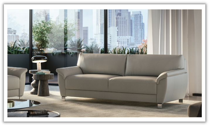 Luonto Grace 2-Seater Leather Sleeper Sofa Bed with Flip Function